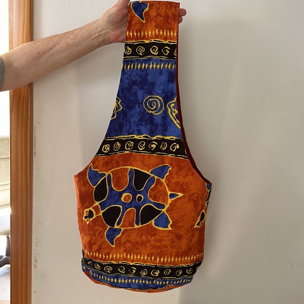 Handmade boho shoulder bag
